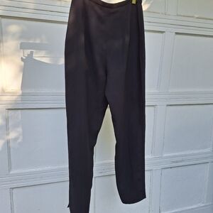 Suit Pants High Waisted Skinny Work Pants Dressy Semi Casual Occasions Side Zip